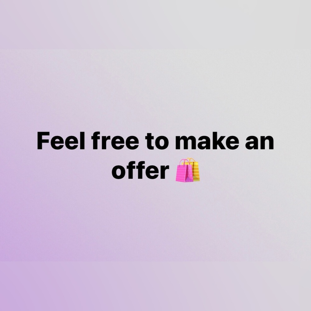 Reasonable offers accepted